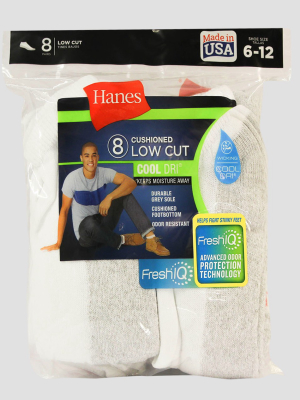 Hanes Red Label Men's 8pk Low Cut Socks With Freshiq