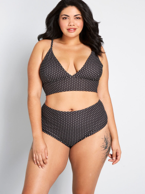 The Sara High-waisted Bikini Bottom