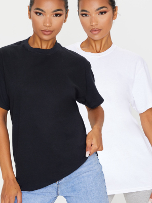 Black & White 2 Pack Ultimate Oversized T Shirt