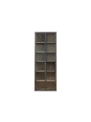 Gammel High Bookcase With Glass Doors