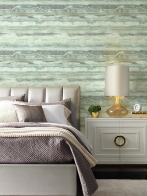 High Tide Wallpaper In Blue From The Botanical Dreams Collection By Candice Olson For York Wallcoverings