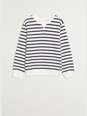 Striped Organic Cotton Sweatshirt