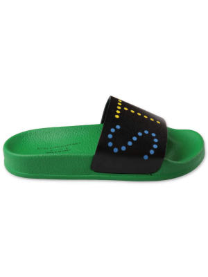 Stella Mccartney Kids Logo Printed Slides