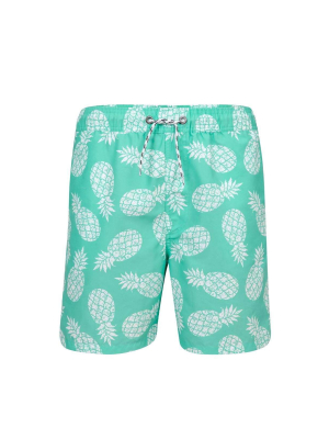 Snapperrock Boy's Mint Pineapple Board Short B90034p