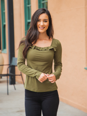 The Paisley Top - Olive