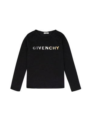 Givenchy Kids Logo Detailed Long-sleeve T-shirt