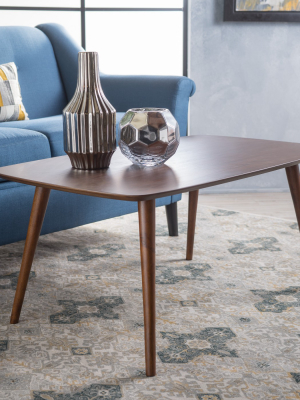 Cilla Coffee Table Walnut - Christopher Knight Home