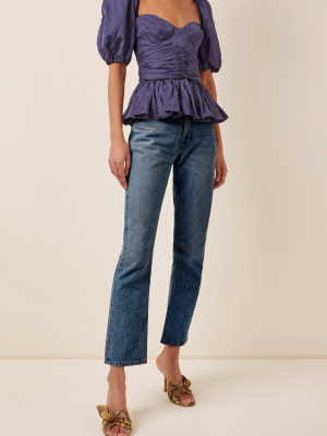 Wright High-rise Straight-leg Jeans