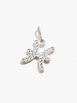 Pisces Zodiac Pavé Crystal Charm