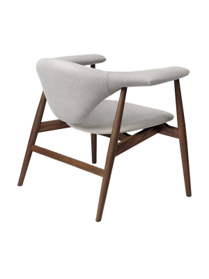 Masculo Lounge Chair: Wood Base