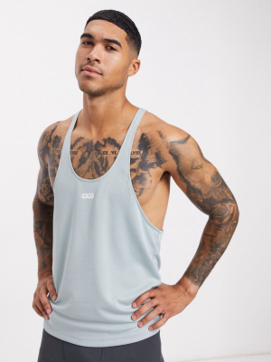 Asos 4505 Icon Training Stringer Tank In Gray