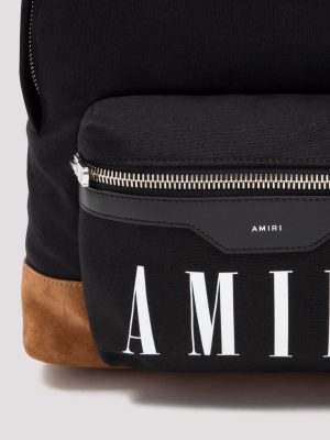 Amiri Logo Printed Backpack