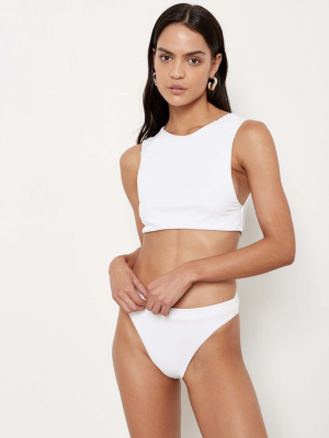 Lola Top - Eco White Rib