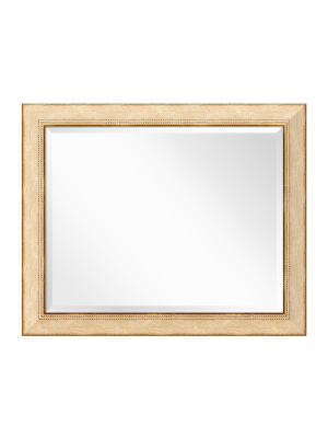 33" X 27" Highland Park Cream Framed Wall Mirror - Amanti Art