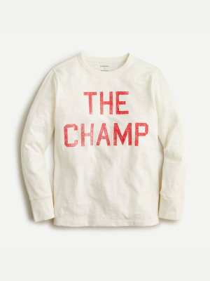 Kids' Long-sleeve "the Champ" T-shirt