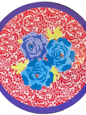 Set Of 6 Poppy Blue Placemats