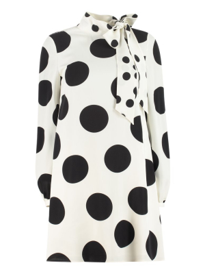 Valentino Polka Dot Mini Shift Dress