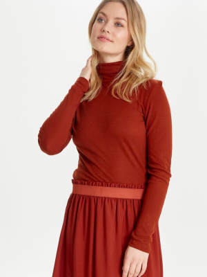 Roll Neck Top - Copper