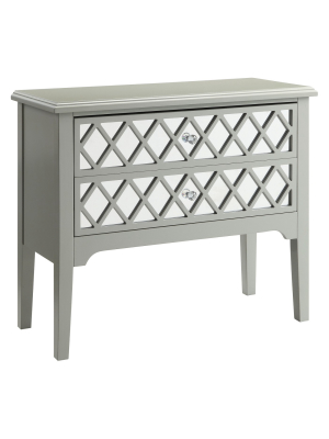 Massie Contemporary Hallway Cabinet Gray - Iohomes