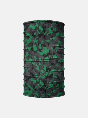 Gray Green Camo Neck Gaiter