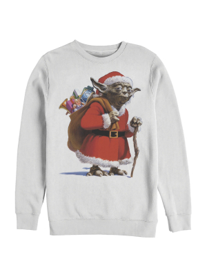 Men's Star Wars Christmas Santa Yoda Sweatshirt