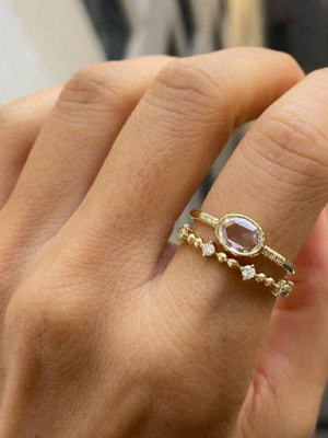 Diamond Ball Accent Ring