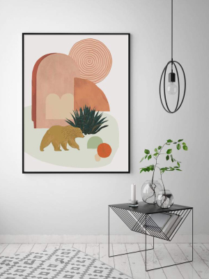 California Desert (bear) Art Print