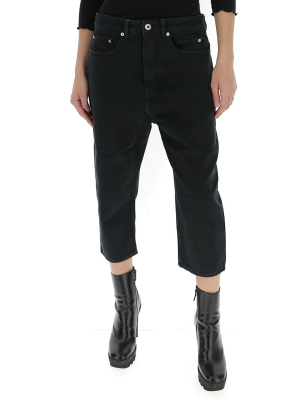 Rick Owens Drkshdw High-waist Cropped Jeans