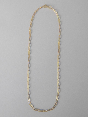 Demi Flat Link Paper Clip Necklace