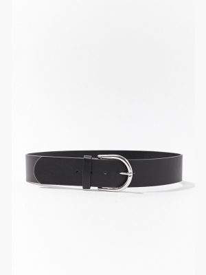 Faux Leather Waist Belt