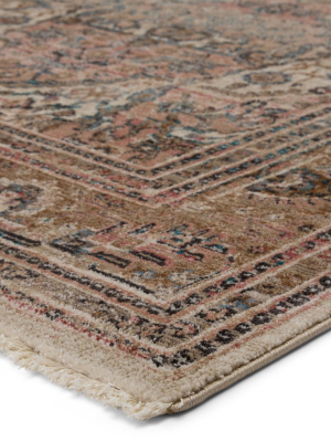 Ginia Medallion Blush & Beige Rug