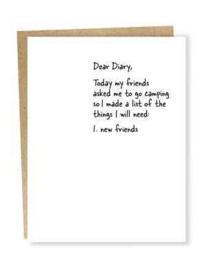 Camping New Friends Card - Sp2