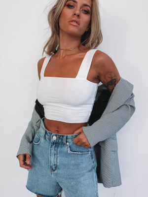 Nellie Crop White