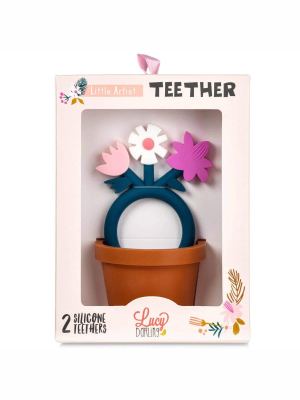 Lucy Darling Little Artist Teether Toy - Floral