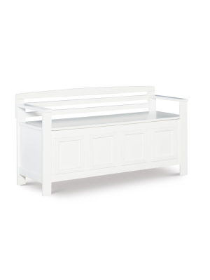 Laredo Storage Bench White - Linon