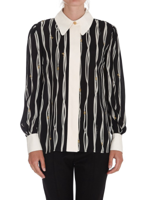 Elisabetta Franchi Striped Buttoned Shirt