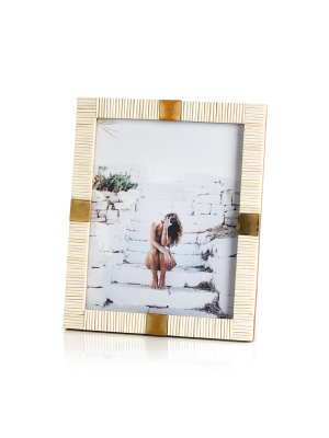 Maha Bone With Brass Trim Photo Frame - 8 X 10