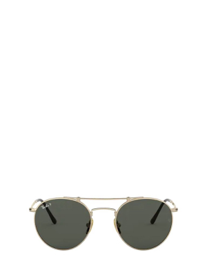 Ray-ban Round Double Bridge Polarised Sunglasses