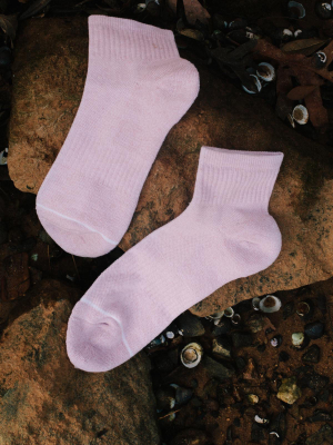 Peony Quarter Crew Sock