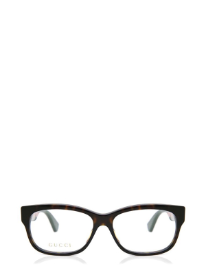 Gucci Eyewear Rectangular Frame Glasses