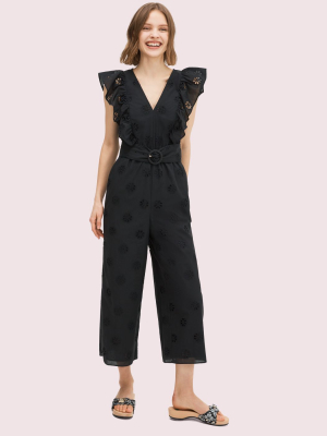 Spade Clover Eyelet Jumpsuit