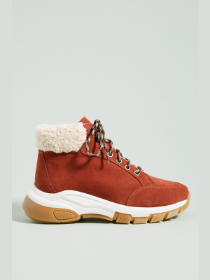 Jenny Sherpa-cuffed Hiker Boots