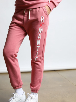 Sweatpants Romantic Vertical Print