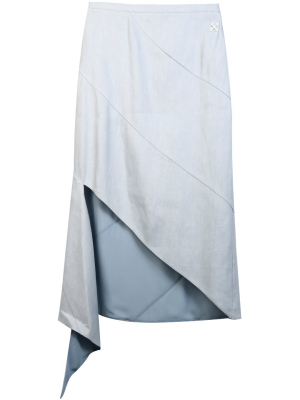 Off-white Asymmetric Panelled Skirt