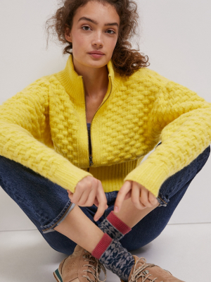 Buttercup Textured Knit Jacket