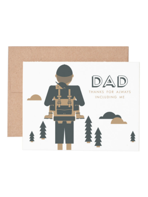 Hiking With Dad Card - Rh7