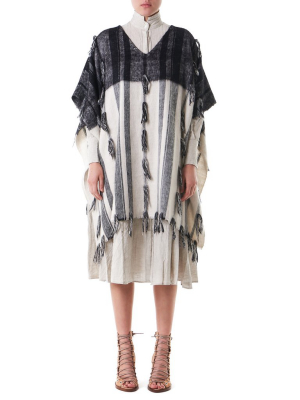 Oversized Poncho (tapa-poncho-black-white)