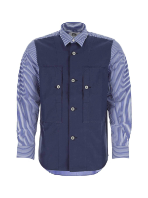 Junya Watanabe Striped Panelled Shirt