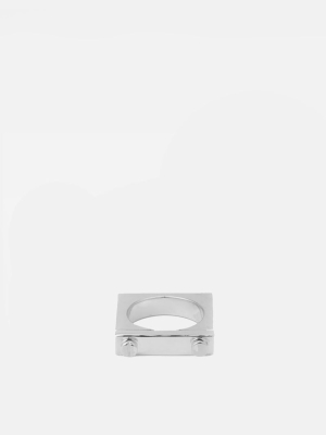 Squared Ring, Sterling Silver