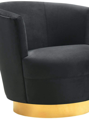 Norah Swivel Chair, Black